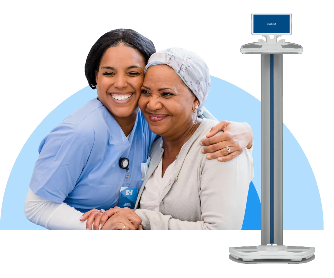 Nurse with her patient