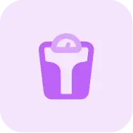 Add to cart button represented by a purple shopping basket icon