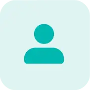 Generic user profile icon on a pale blue background (avatar placeholder)