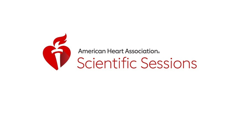 American Heart Association Scientific Sessions logo featuring a red stylized heart with a flame